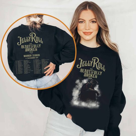 Jelly Roll The Beautifully Broken Tour 2024 Shirt, Jelly Roll Fan Sweatshirt