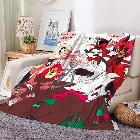 Hazbin Hotel Blanket, Hazbin Hotel Fan Gift