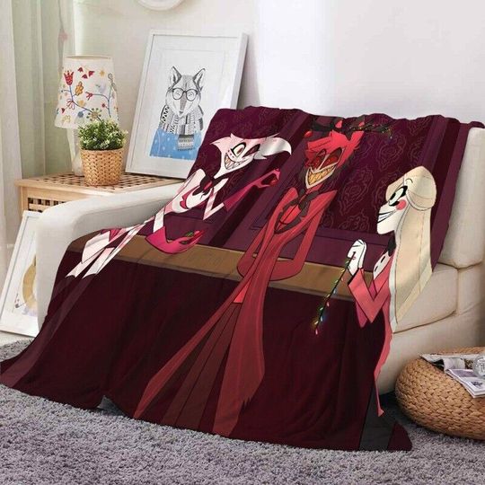 Hazbin Hotel Blanket, Hazbin Hotel Fan Gift