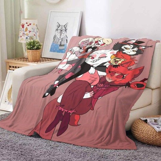 Hazbin Hotel Blanket, Hazbin Hotel Fan Gift