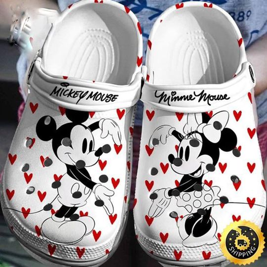 Disney Mouse Clogs Shoes, Mickey Mouse Minnie Mouse Kid Adult Clogs