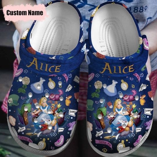 Alice In Wonderland Clogs Shoes, Disney Alice Clogs