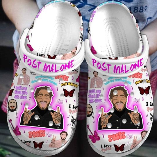 Post Malone Music Clogs, Post Malone Shoes, Post Malone Clogs