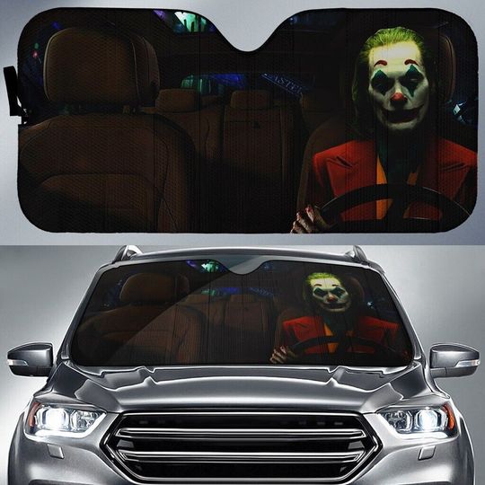 The Joker Car Sun Shade