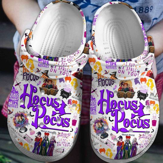 Hocus Pocus Halloween Quotes I Put A Spell On You Disney Clogs