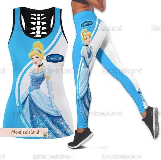 Cinde Princess Tank Top, Disney Princess Leggings, Cinde Women Tank Top