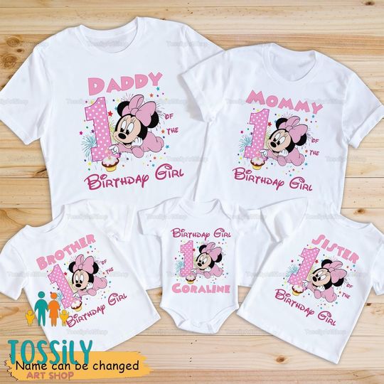 Minnie Birthday Shirt, Custom Minnie Mouse Shirt, Birthday Girl Shirt,  Birthday Party, Disney Birthday Outfit