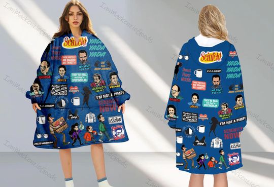 Seinfeld TV Series Hoodie Blanket, Seinfeld TV Show Winter Hoodie Blanket