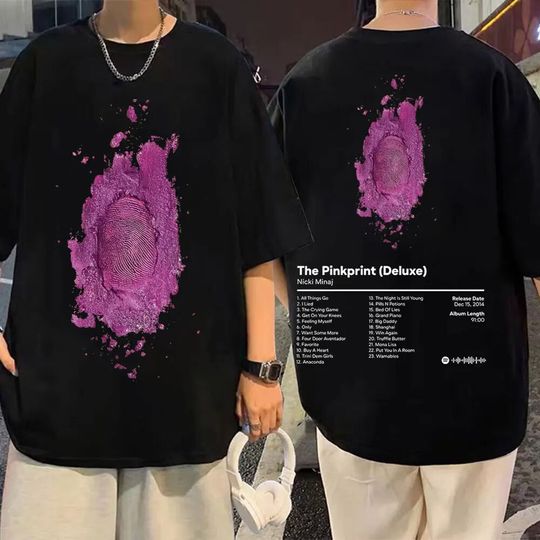 Discover Hot Singer Nicki Minaj Music Album Print T Shirt