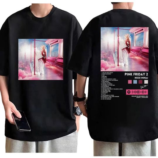 Singer Nicki Minaj Album Pink Friday 2 Graphic T Shirts