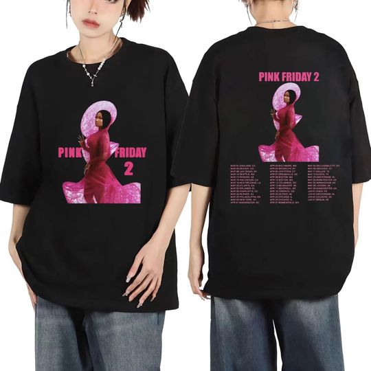 2024 Rapper Nicki Minaj World Tour Concert Graphic T Shirts