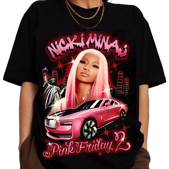 Discover 2024 Nicki Minaj Tour T-Shirt, Nicki Minaj Pink Friday 2 Concert Shirt