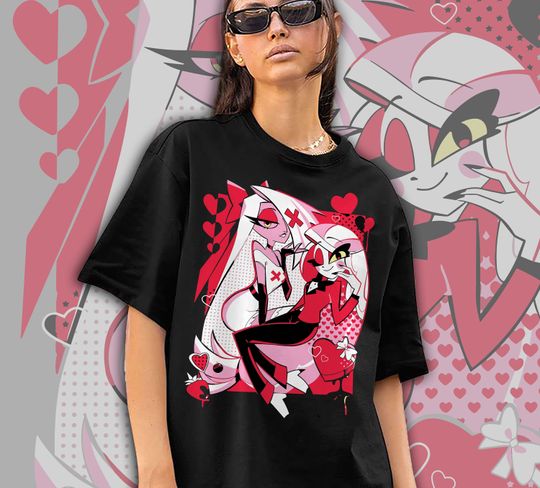 Hazbin Hotel Charlie Vaggie Couple Shirt, Hazbin Hotel Characters