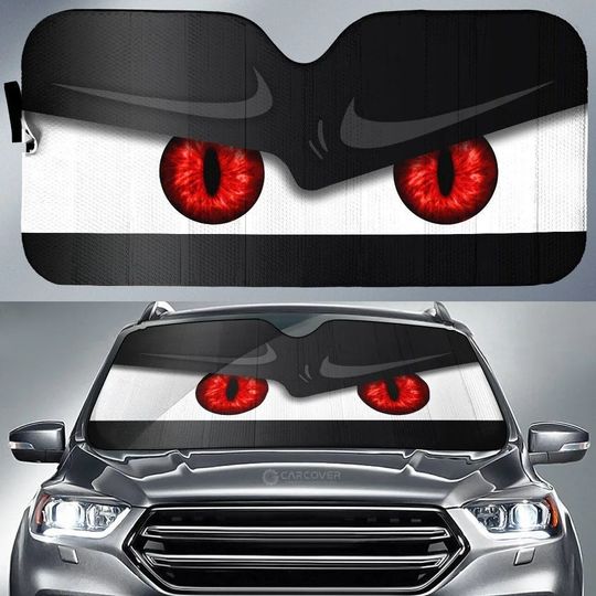 Discover Sunshades Reflector Anti UV Protector Evil Eyes Car Sunshade