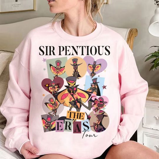 Hazbin Hotel Sir Pentious Eras Tour Shirt, Hazbin Hotel Characters Sweatshirt