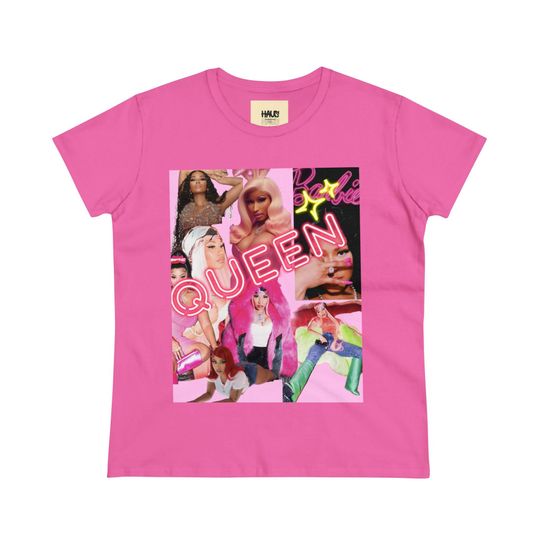 Discover Queen Nicki Minaj Tee- Rapper Tees, Pink Print World Tour 2024 Shirt