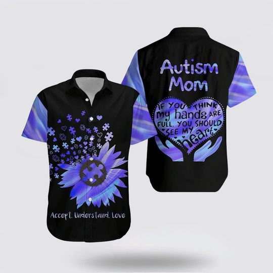 Discover Autism Awareness Accept Understand Love All Over Print Hawaiian Shirt