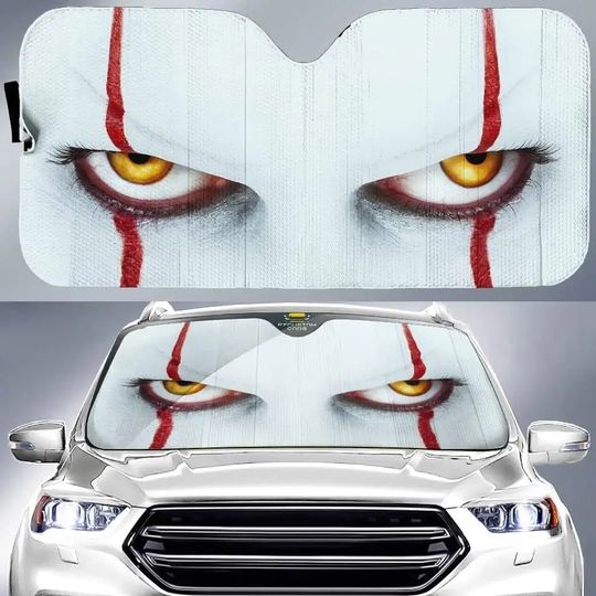 Halloween Gift 3D Cool Horror Movies Design Print Protect Car Sun Shade