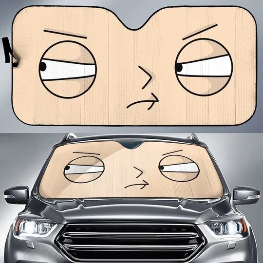 Discover Stewie Griffin Eyes Car Sunshade Pig in Sunglasses Car Sunshade