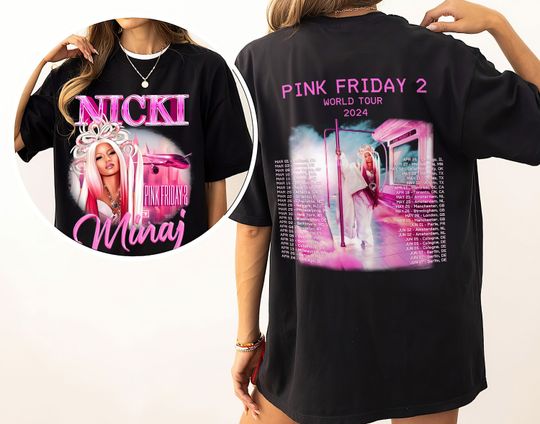 Discover Nicki Minaj Pink Friday 2 Double Sided Shirt, Nicki Minaj Fan Gift
