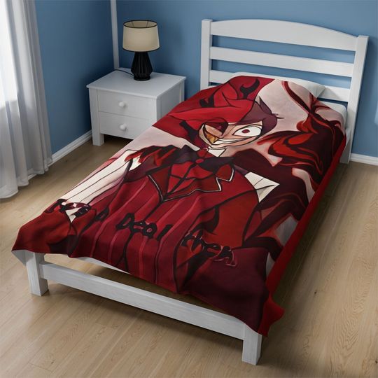 Alastor Hazbin Hotel Blanket, Hazbin Hotel Fan Gift