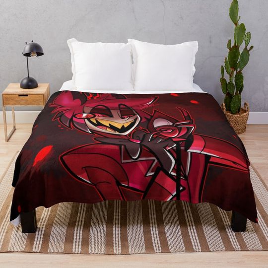 Alastor Hazbin Hotel Blanket, Hazbin Hotel Fan Gift