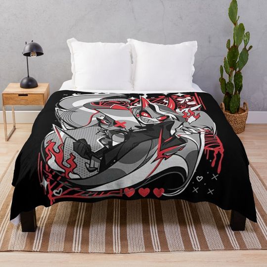 Charlie And Vaggie Hazbin Hotel Blanket, Hazbin Hotel Fan Gift