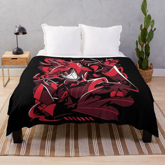 Alastor Hazbin Hotel Blanket, Hazbin Hotel Fan Gift