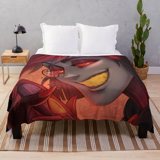 Alastor Hazbin Hotel Blanket, Hazbin Hotel Fan Gift