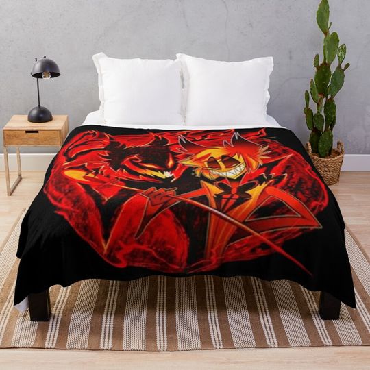 Alastor Hazbin Hotel Blanket, Hazbin Hotel Fan Gift