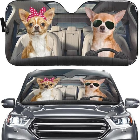 Corgi Driver Car Windshield Dog Sun Shade Corgi Front Window Sunshade