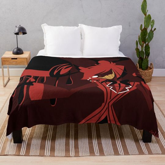 Alastor's Moon Hazbin Hotel Blanket, Hazbin Hotel Fan Gift