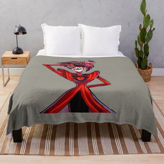 Alastor Hazbin Hotel Blanket, Hazbin Hotel Fan Gift