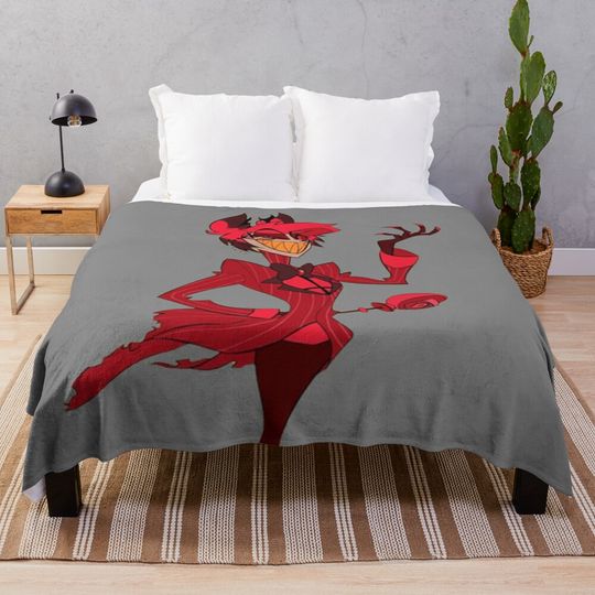 Discover Alastor Hazbin Hotel Blanket, Hazbin Hotel Fan Gift