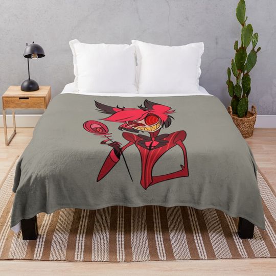 Alastor Hazbin Hotel Blanket, Hazbin Hotel Fan Gift
