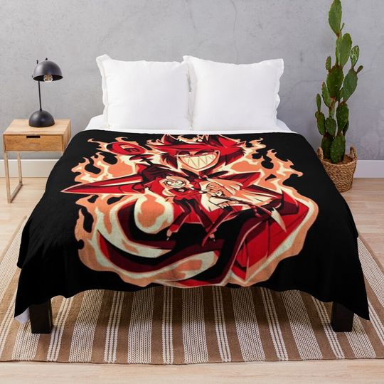 Alastor Hazbin Hotel Blanket, Hazbin Hotel Fan Gift