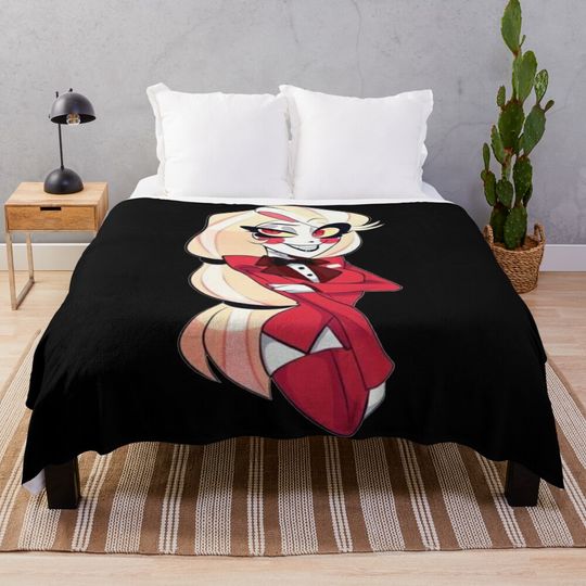 Charlie Hotel Blanket, Hazbin Hotel Fan Gift
