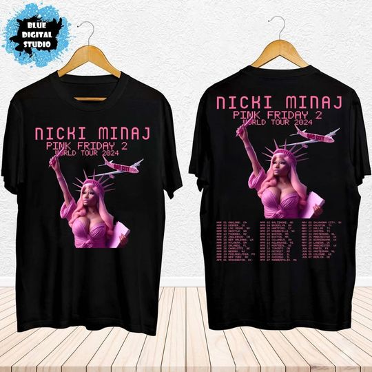 Discover 2024 Nicki Minaj Tour T-Shirt, Gag City Shirt, Nicki Minaj Pink Friday 2 Concert Shirt
