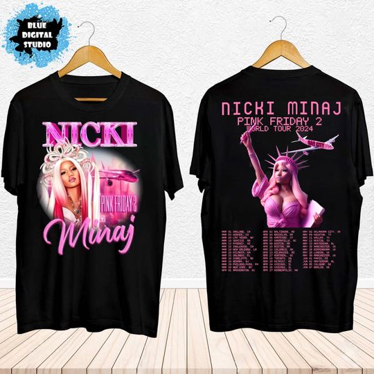 Discover 2024 Nicki Minaj Tour T-Shirt, Gag City Shirt, Nicki Minaj Pink Friday 2 Concert Shirt