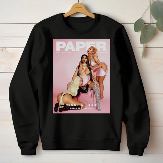 Nicki Minaj Cover Crewneck Sweatshirt, Pink Friday 2 Sweater