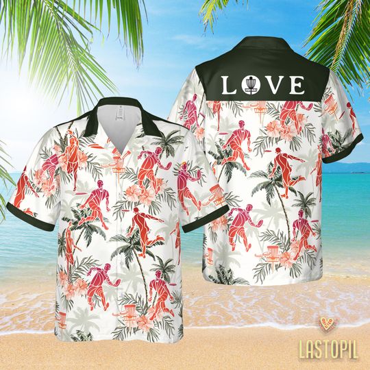 Discover Love Dics Golf Hawaiian Shirt, Disc Golf Gift, Flying Disc shirt, Gift For Golfer Player