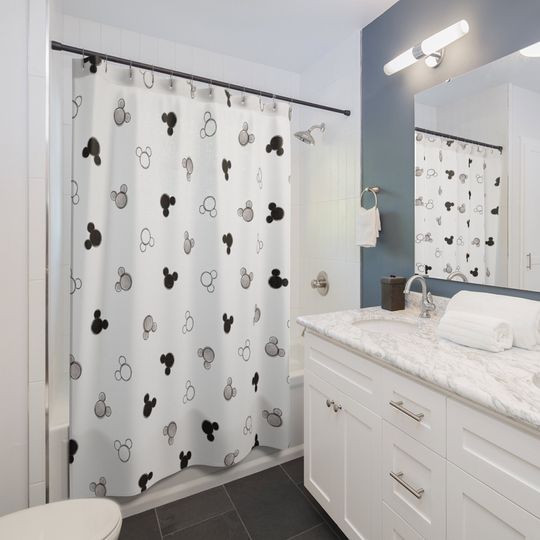 Discover Mickey Mouse Disney Shower Curtain, Disney Bathroom Decor