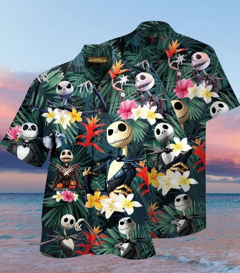 Discover Jack Skellington Hawaiian Shirt, Disney Hawaiian Shirt