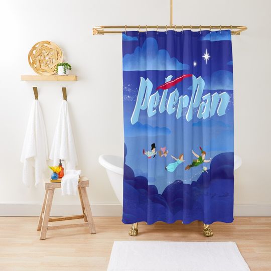 Discover Peter Pan Disney Shower Curtain, Disney Bathroom Decor