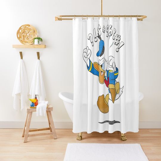 Discover Donal Duck Disney Shower Curtain, Disney Bathroom Decor