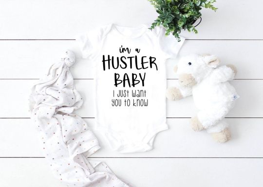 Discover I'm a Hustler Baby, Jay-Z Baby Onesie, Hip Hop Bodysuit