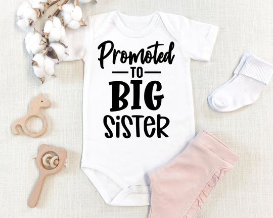 Discover Big Sister Announcement Onesie, Pregnancy Announcement Onesie