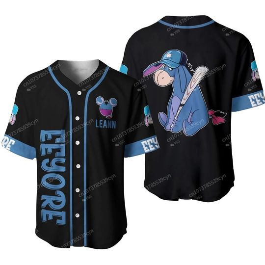 Discover Eeyore Donkey Winnie Pooh Baseball Jersey, Disney Baseball Jersey