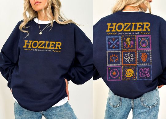 Discover Hozier Tour 2-sided Sweatshirt, Unreal Unearth Tour 2024 Merch Sweatshirt