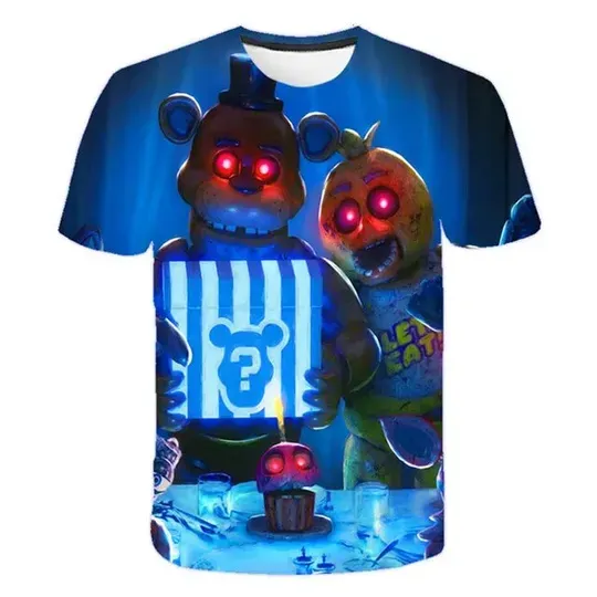 Discover Five Nights at Freddy 3d Printed T Shirts